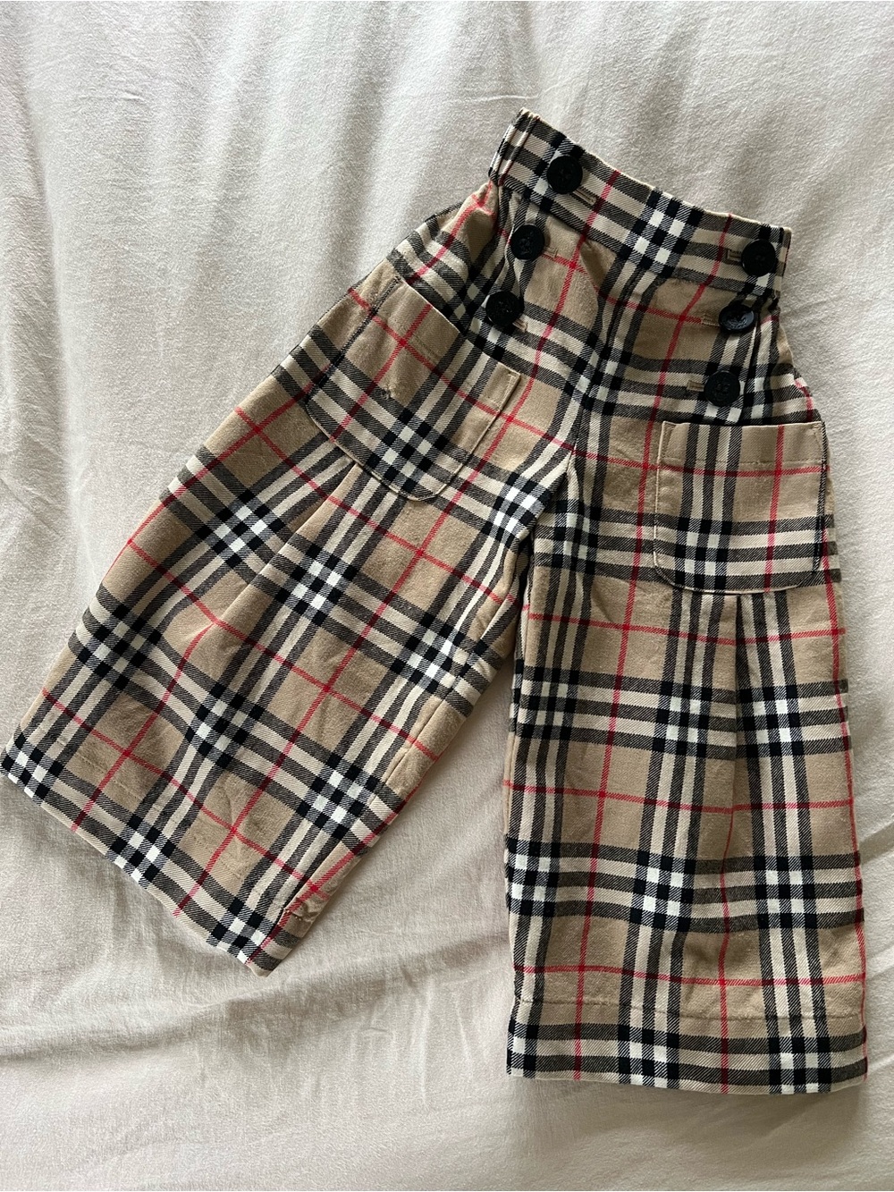 Burberry Taren Wide Leg Pants - 3Y Girls